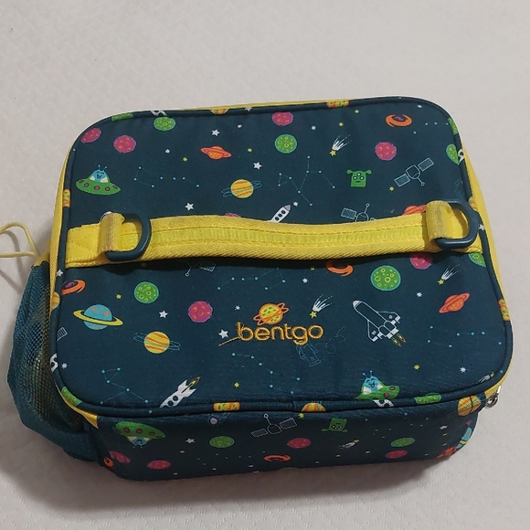 Bentgo Kids Space-Themed Lunch Bag - Blue and Yellow - Picture 1 of 8